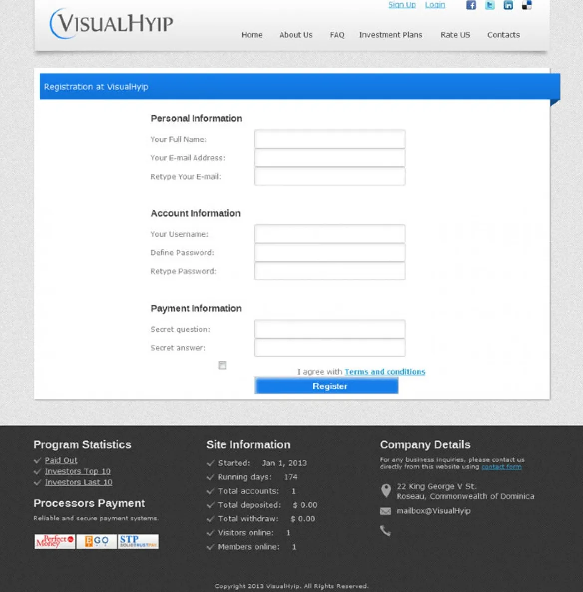 Investment Hyip Template ID - ZVPT1055 demo Page 2