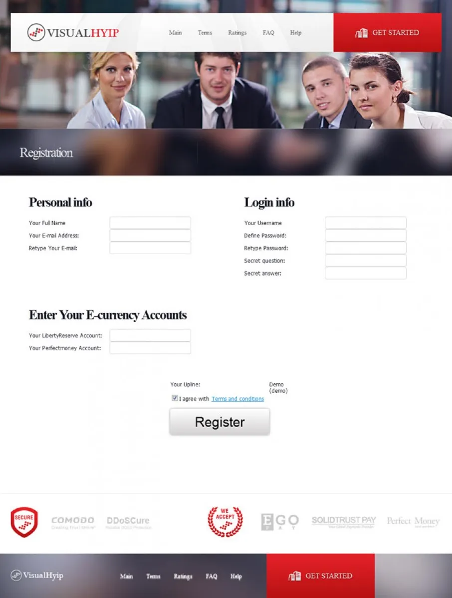 Investment Hyip Template ID - ZVPT1058 demo Page 2