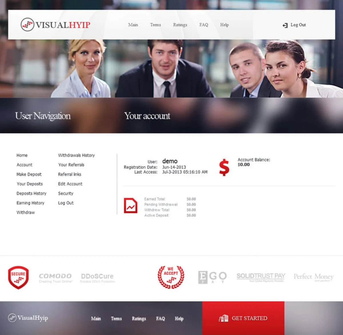 Investment Hyip Template ID - ZVPT1058 demo Page 3