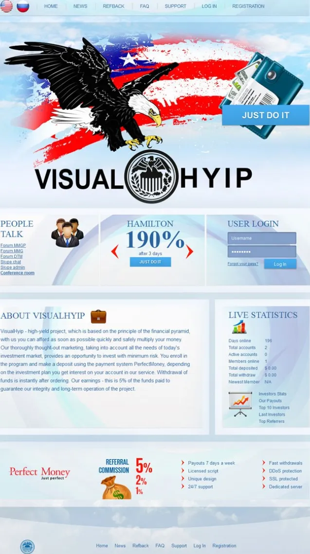 Investment Hyip Template ID - ZVPT1060 Preview