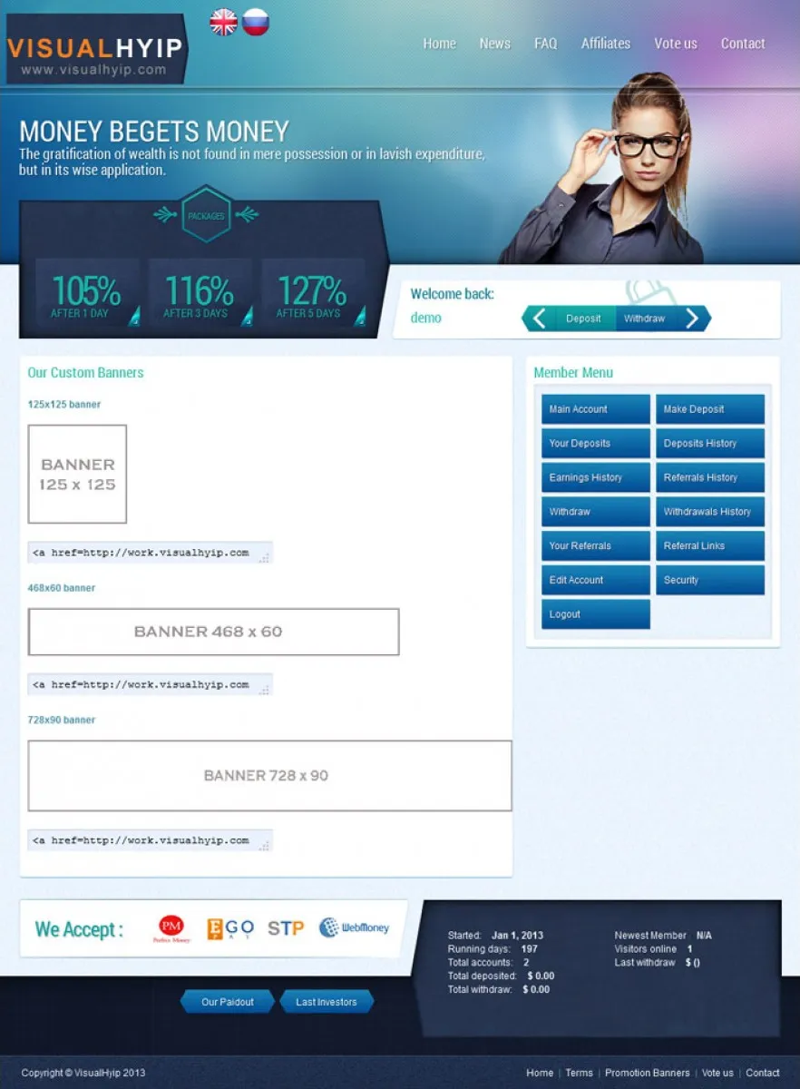 Investment Hyip Template ID - ZVPT1061 demo Page 4