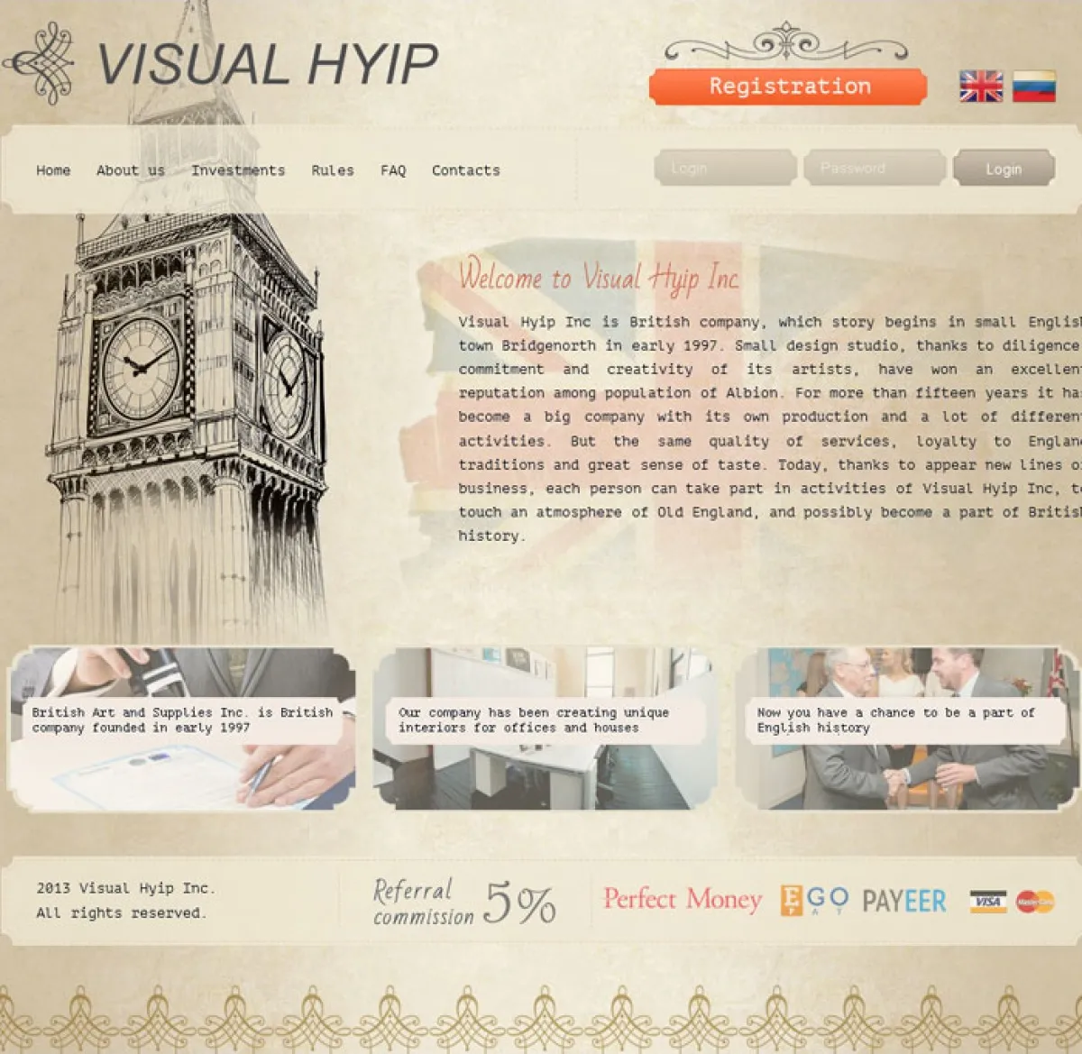 Investment Hyip Template ID - ZVPT1066 Preview