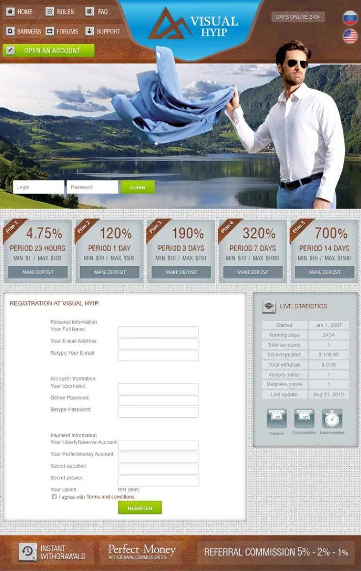 Investment Hyip Template ID - ZVPT1070 demo Page 2
