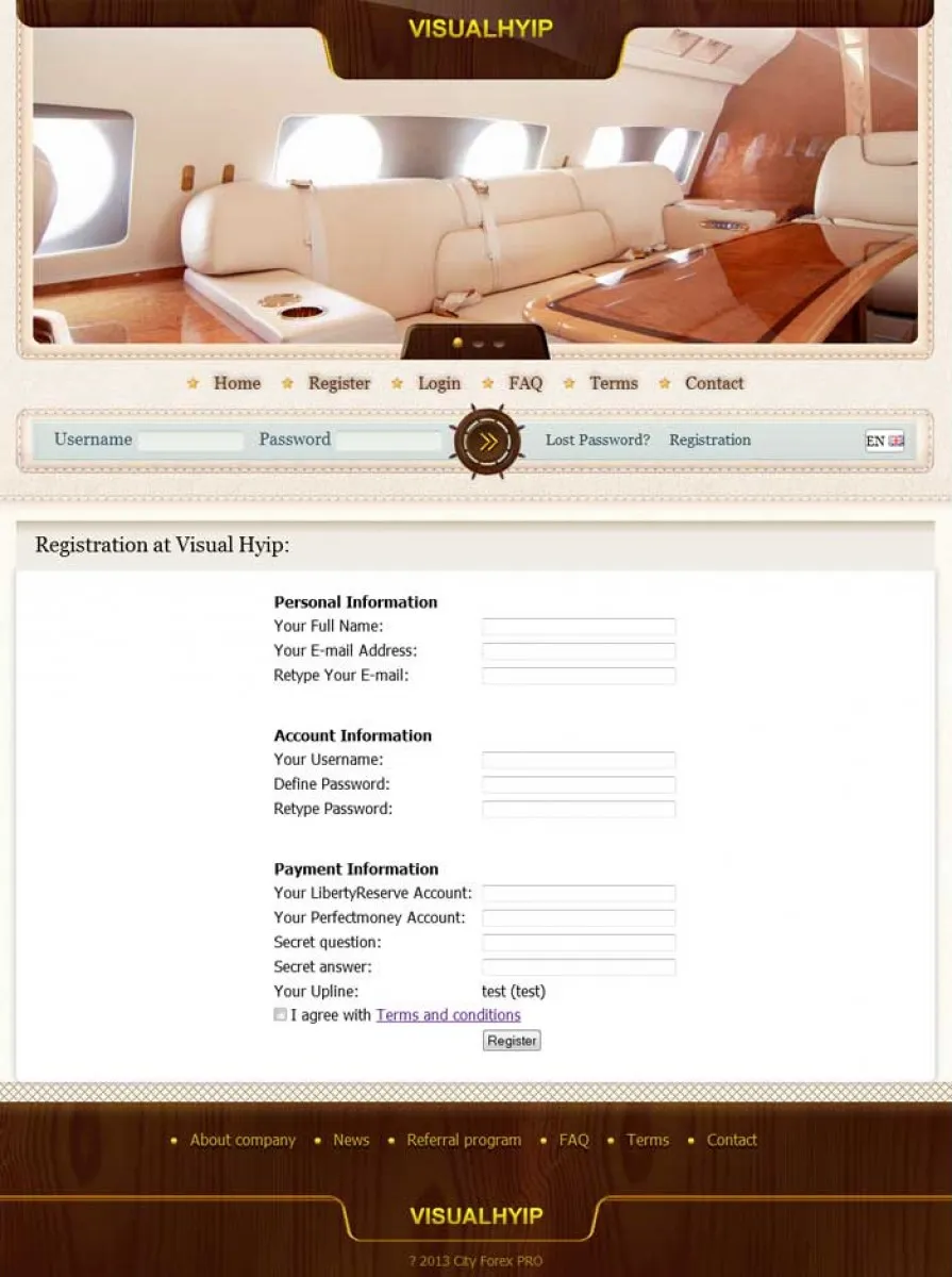 Investment Hyip Template ID - ZVPT1072 demo Page 2