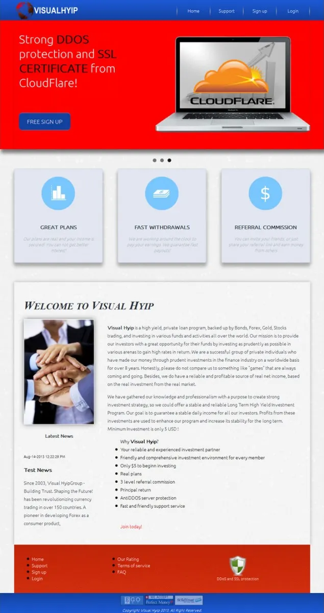 Investment Hyip Template ID - ZVPT1080 Preview