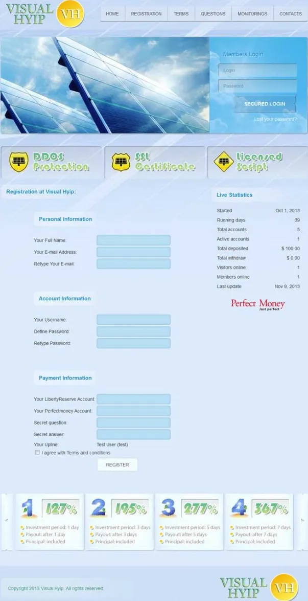 Investment Hyip Template ID - ZVPT1081 demo Page 2