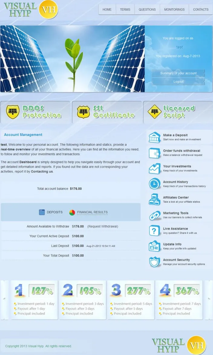 Investment Hyip Template ID - ZVPT1081 demo Page 3