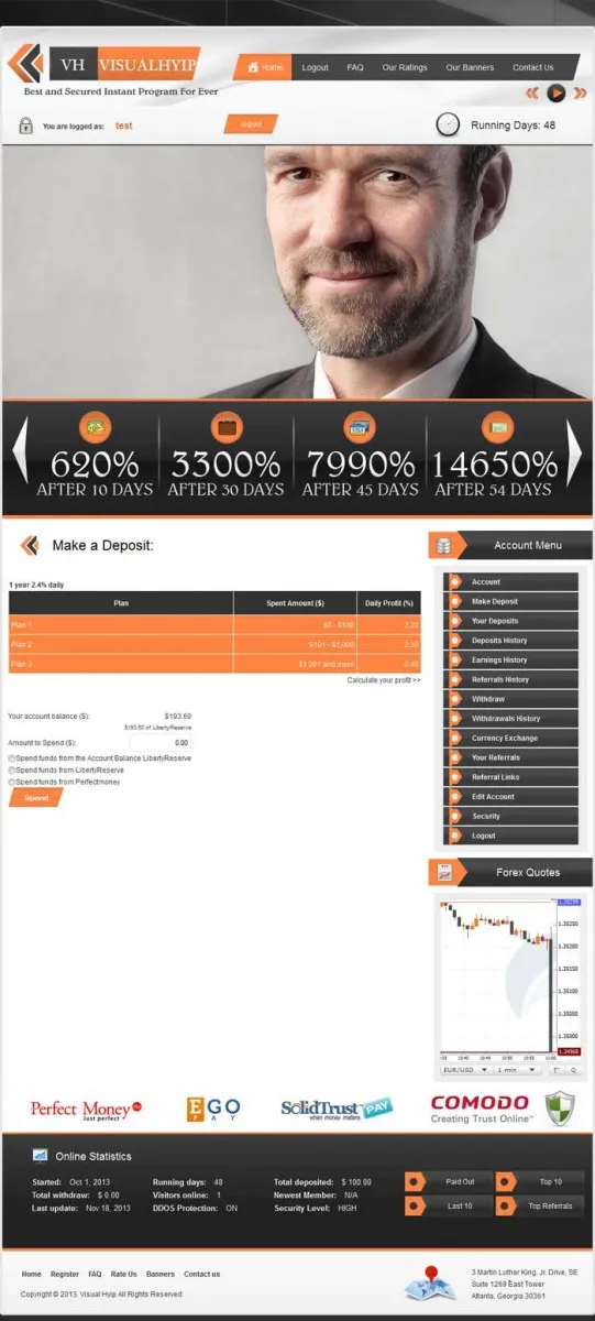 Investment Hyip Template ID - ZVPT1085 demo Page 4