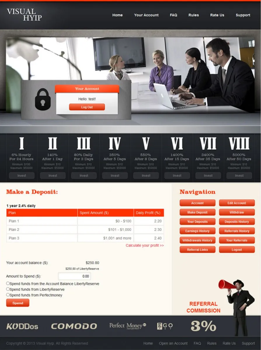 Investment Hyip Template ID - ZVPT1089 demo Page 4