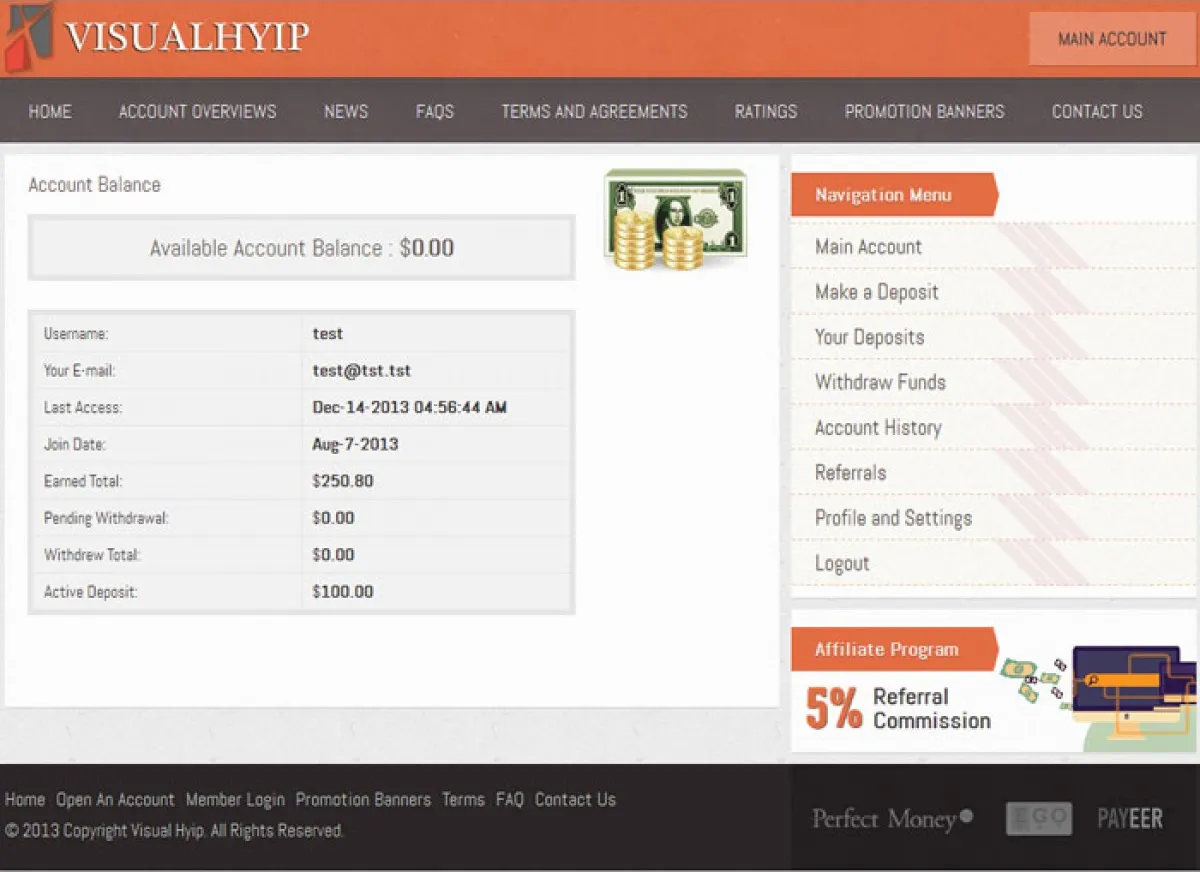 Investment Hyip Template ID - ZVPT1090 demo Page 5