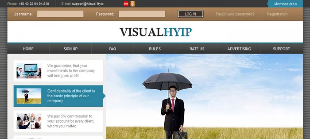 Investment Hyip Template ID - ZVPT1091 demo Page 2