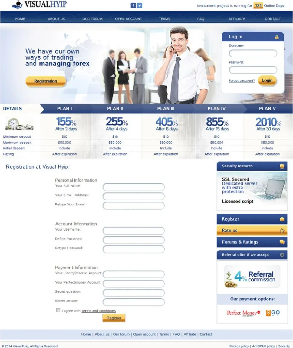 Investment Hyip Template ID - ZVPT1093 demo Page 2