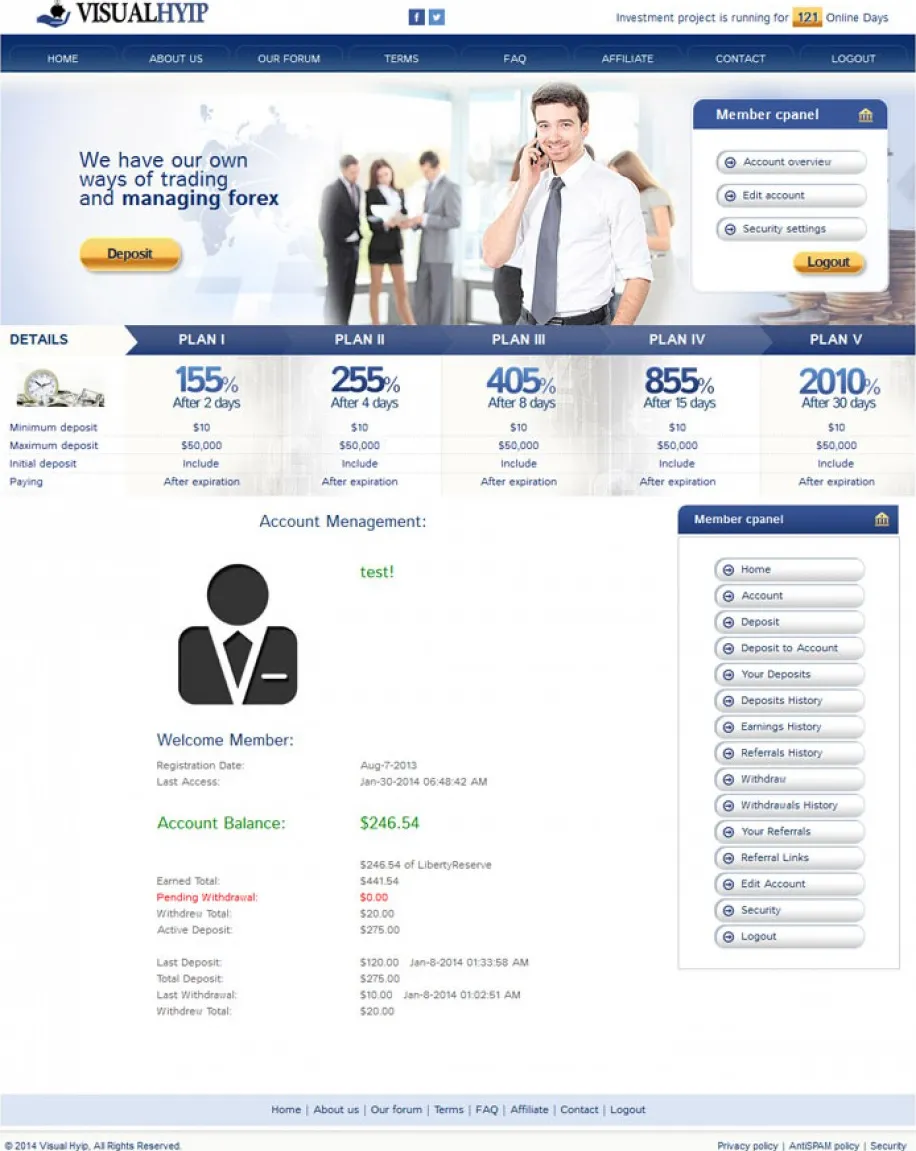 Investment Hyip Template ID - ZVPT1093 demo Page 3