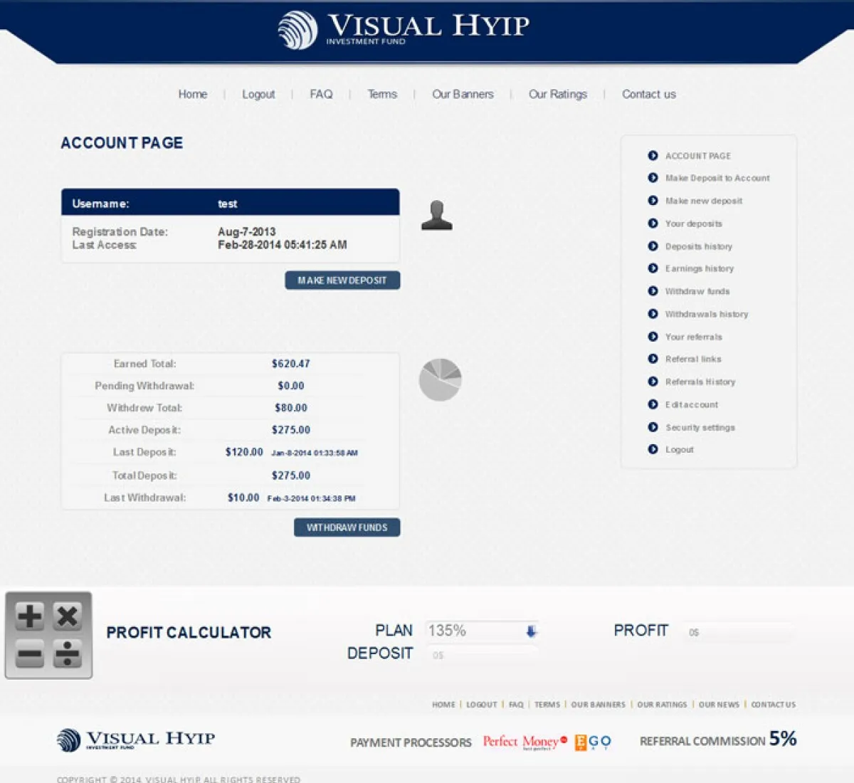 Investment Hyip Template ID - ZVPT1094 demo Page 3