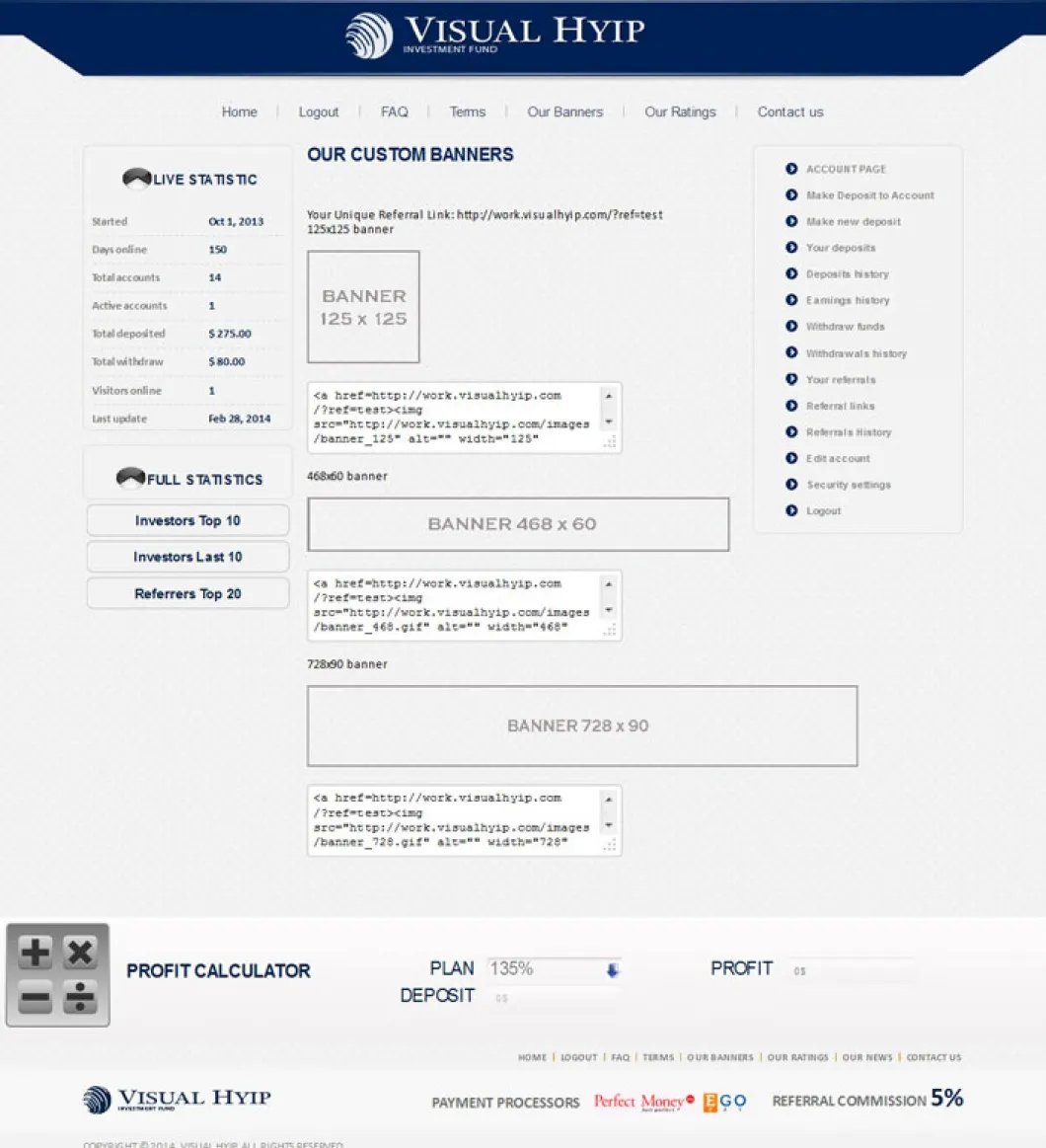 Investment Hyip Template ID - ZVPT1094 demo Page 4