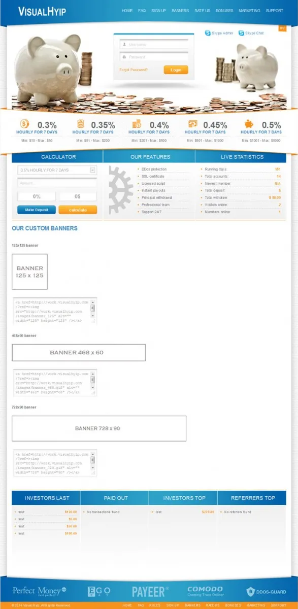Investment Hyip Template ID - ZVPT1096 demo Page 3
