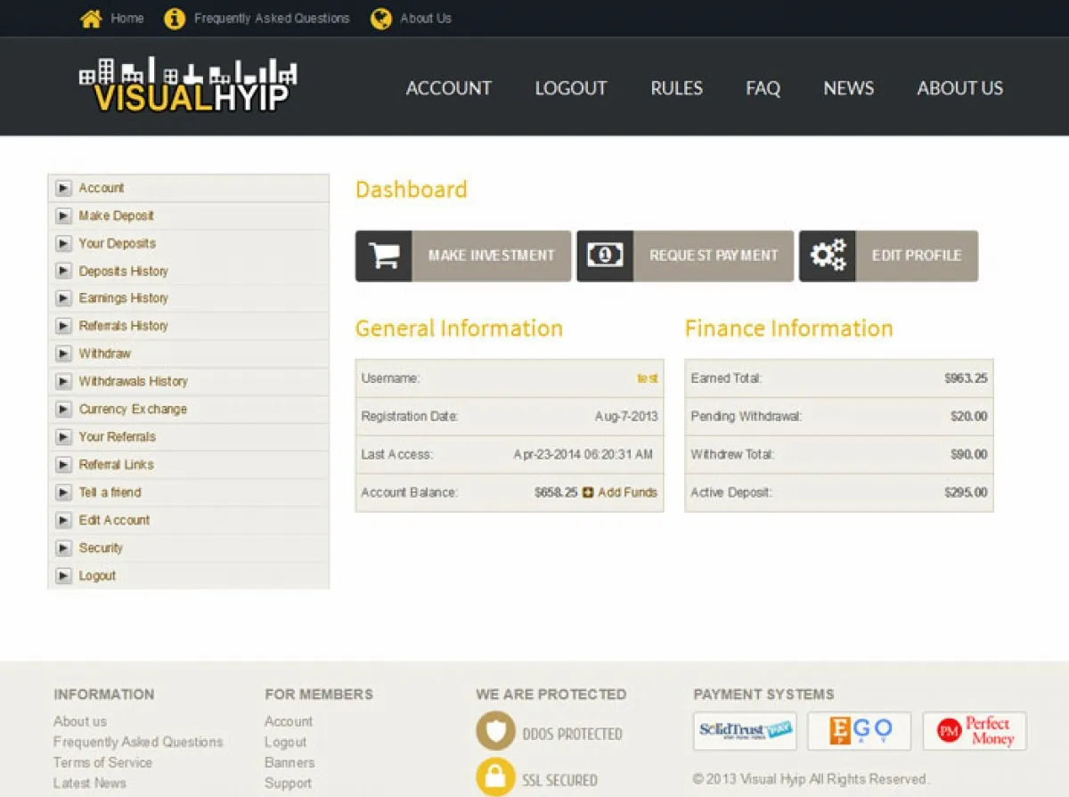 Investment Hyip Template ID - ZVPT1102 demo Page 4