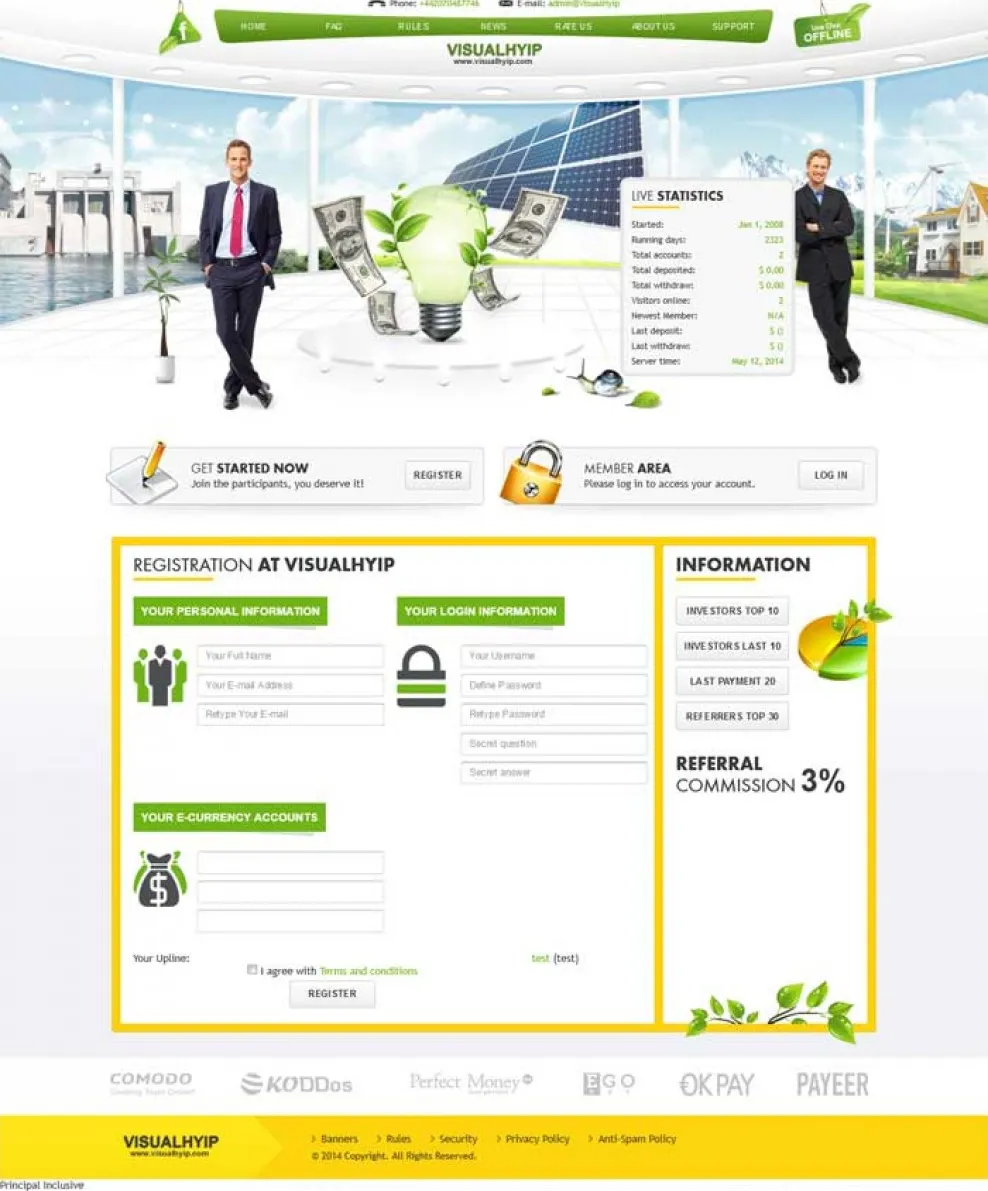 Investment Hyip Template ID - ZVPT1103 demo Page 2