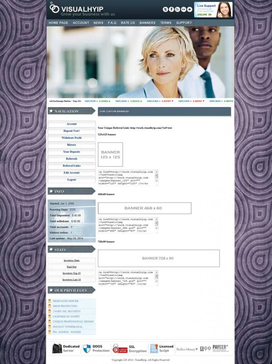 Investment Hyip Template ID - ZVPT1104 demo Page 4