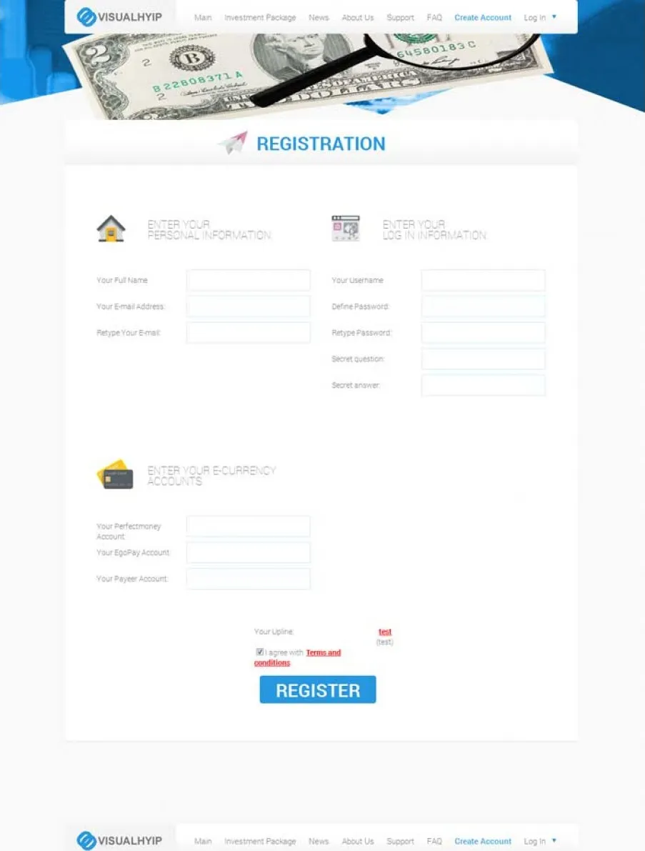 Investment Hyip Template ID - ZVPT1106 demo Page 3