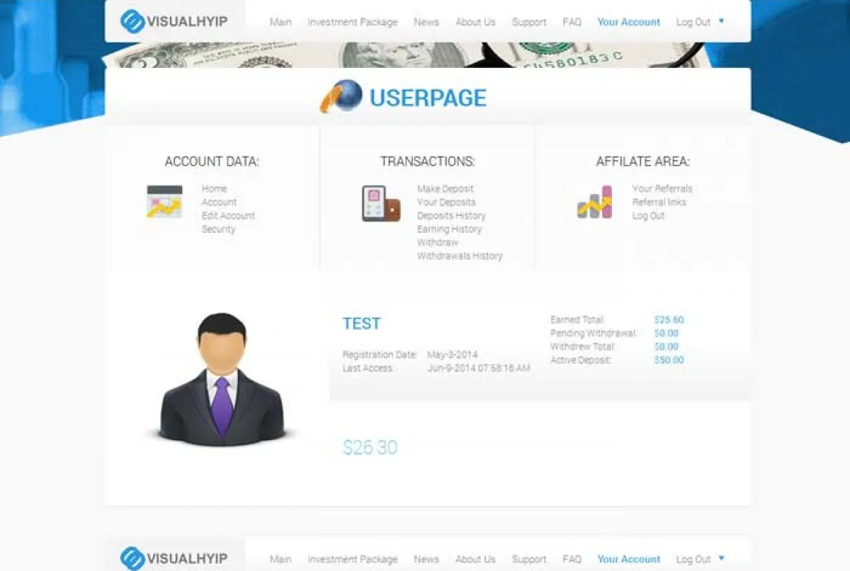 Investment Hyip Template ID - ZVPT1106 demo Page 4