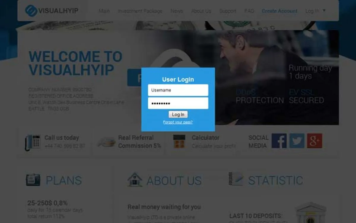 Investment Hyip Template ID - ZVPT1106 demo Page 6