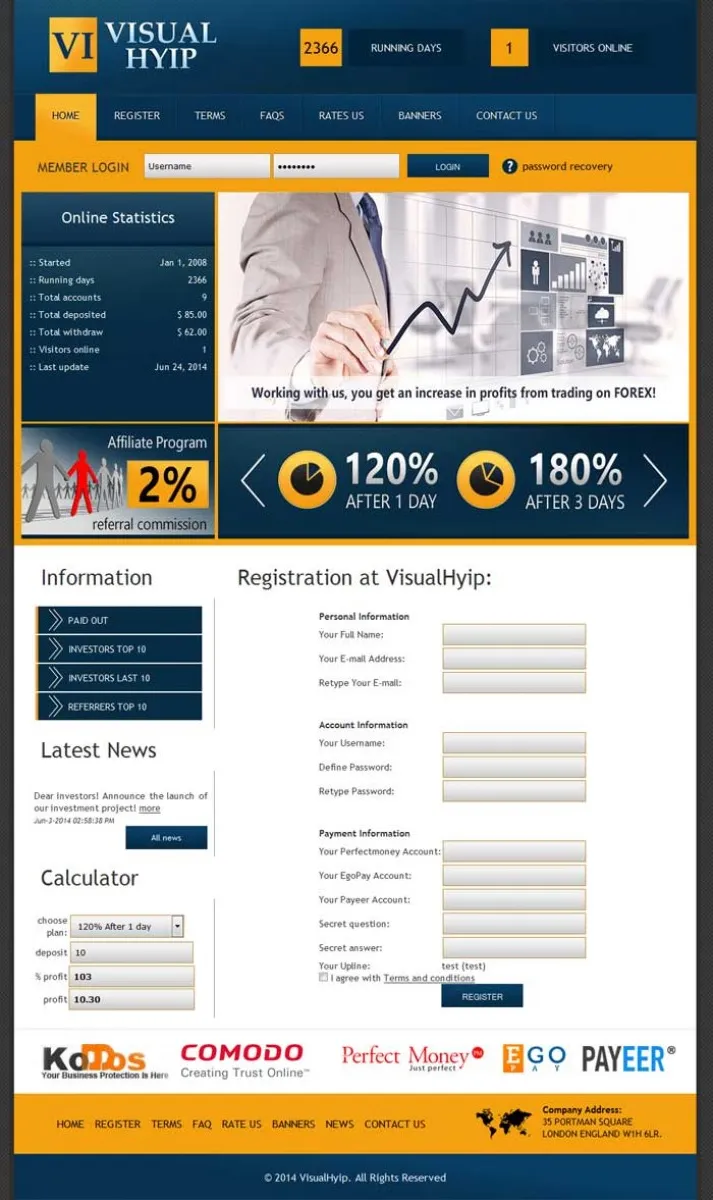 Investment Hyip Template ID - ZVPT1109 demo Page 3