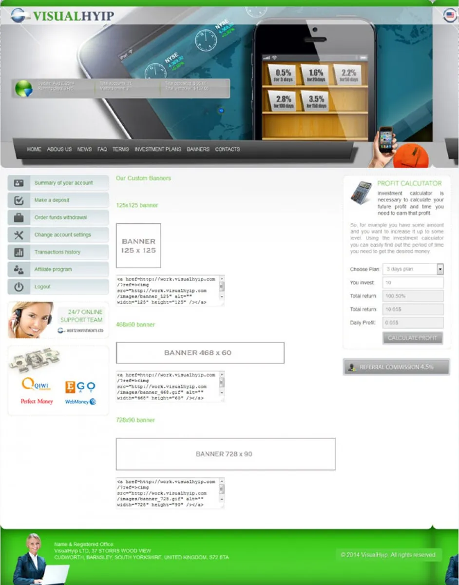 Investment Hyip Template ID - ZVPT1118 demo Page 4