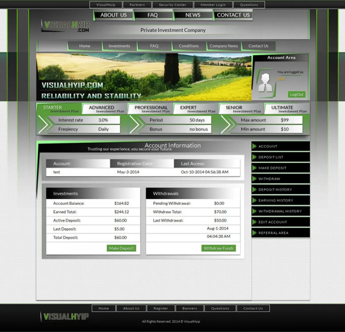 Investment Hyip Template ID - ZVPT1121 demo Page 3
