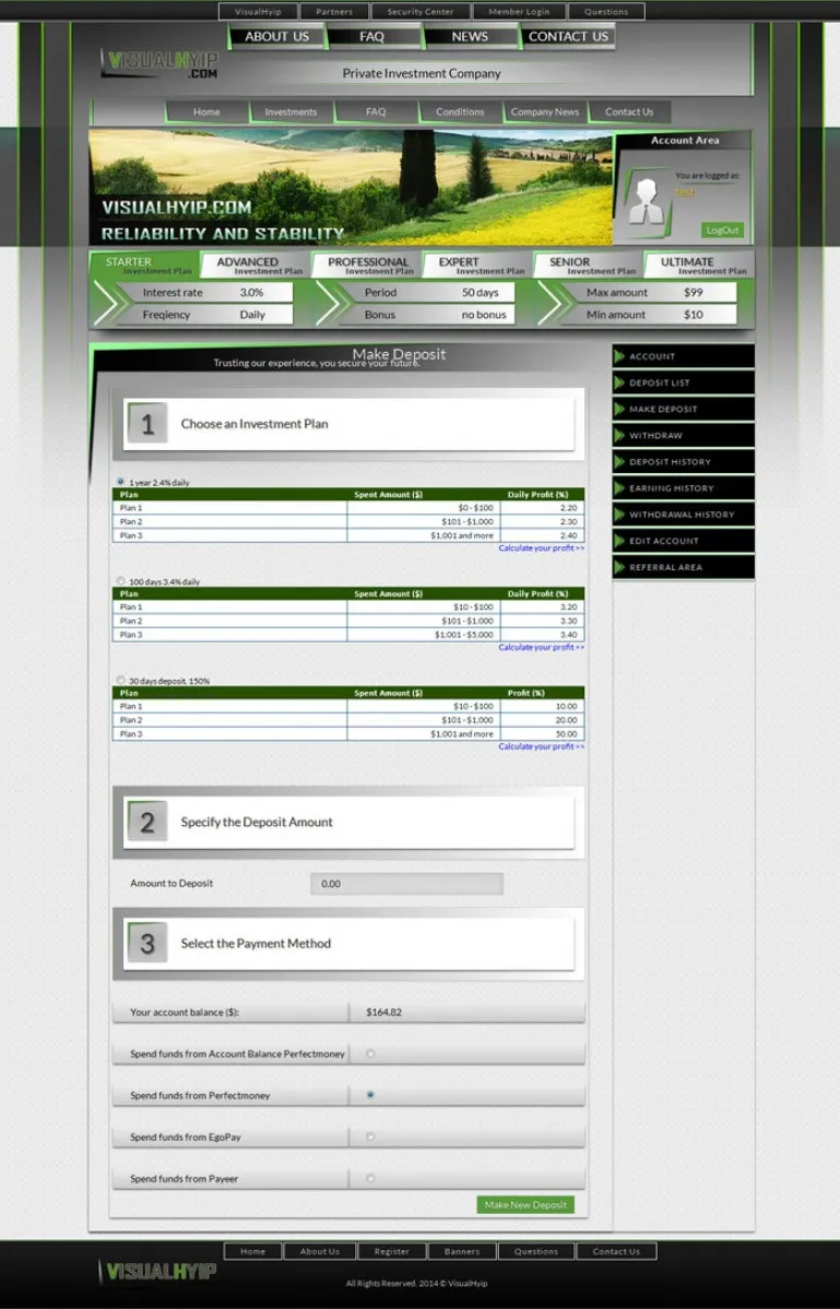 Investment Hyip Template ID - ZVPT1121 demo Page 4
