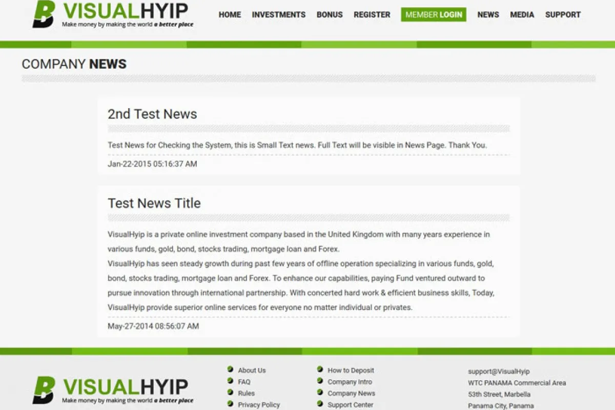 Investment Hyip Template ID - ZVPT1125 demo Page 4