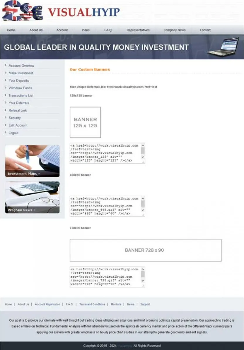 Investment Hyip Template ID - ZVPT1126 demo Page 4