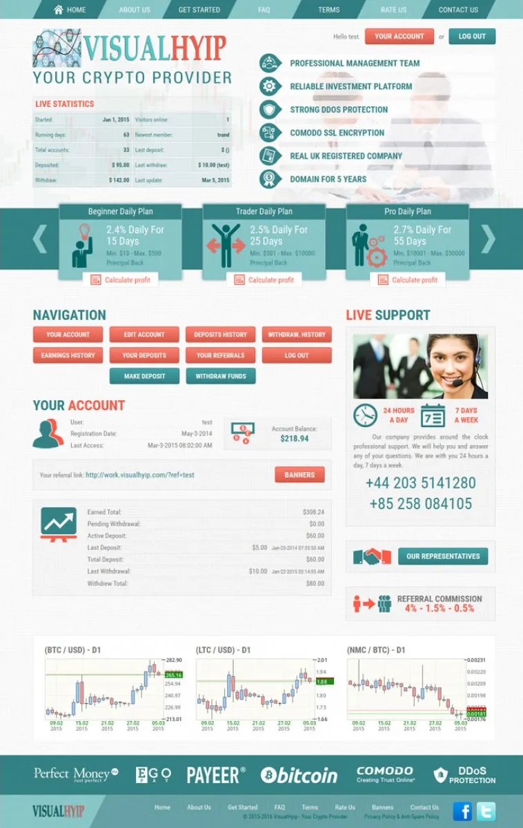 Investment Hyip Template ID - ZVPT1128 demo Page 4