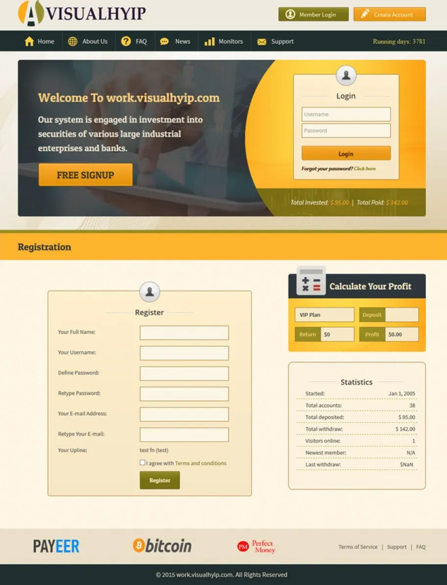 Investment Hyip Template ID - ZVPT1130 demo Page 2