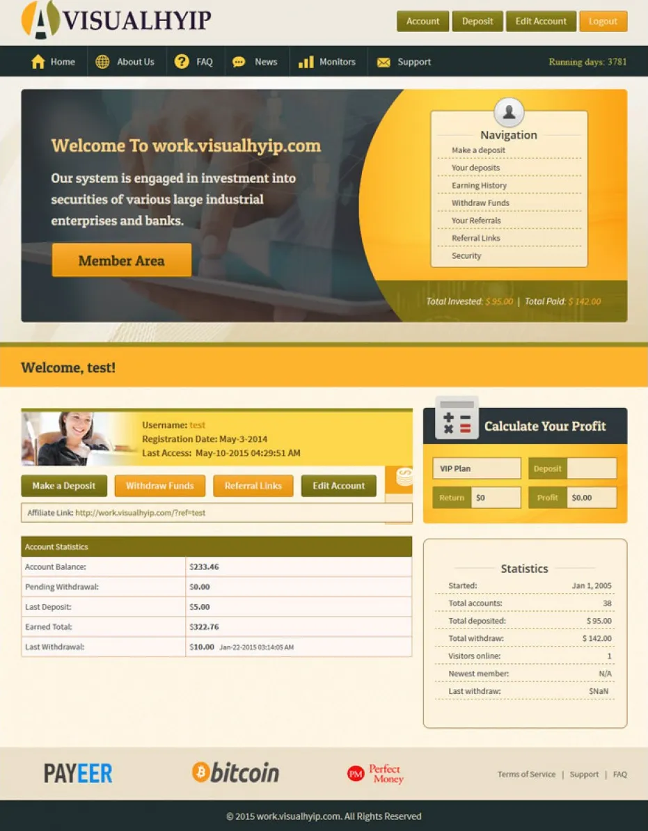 Investment Hyip Template ID - ZVPT1130 demo Page 3