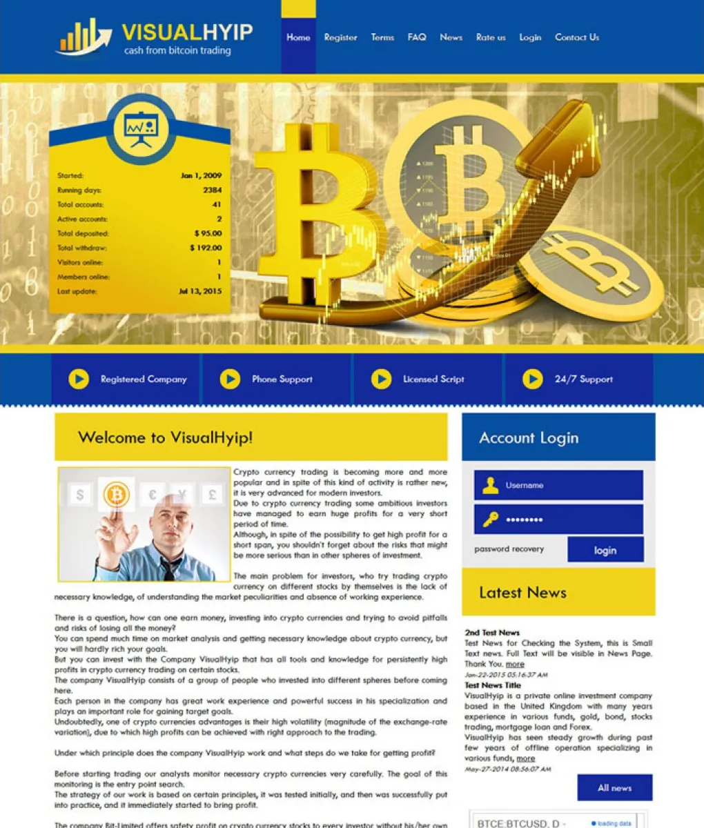 Investment Hyip Template ID - ZVPT1132 Preview