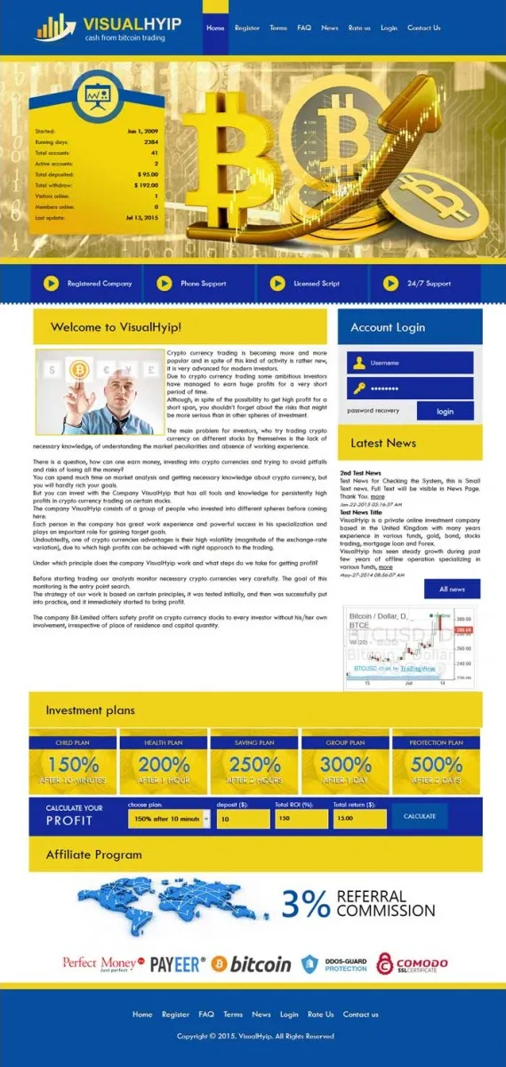 Investment Hyip Template ID - ZVPT1132 demo Page 2