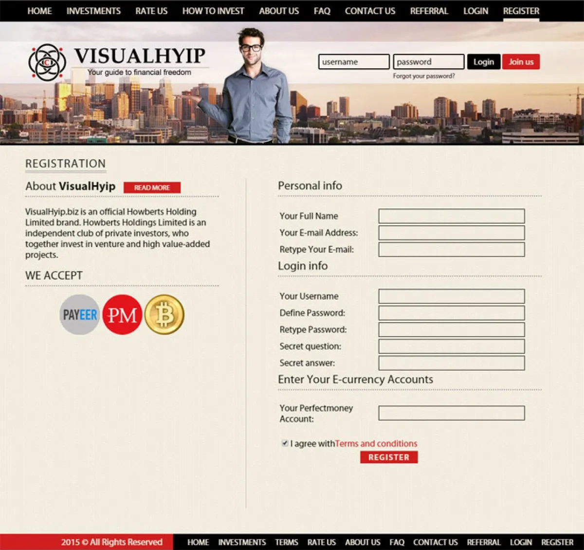Investment Hyip Template ID - ZVPT1135 demo Page 2