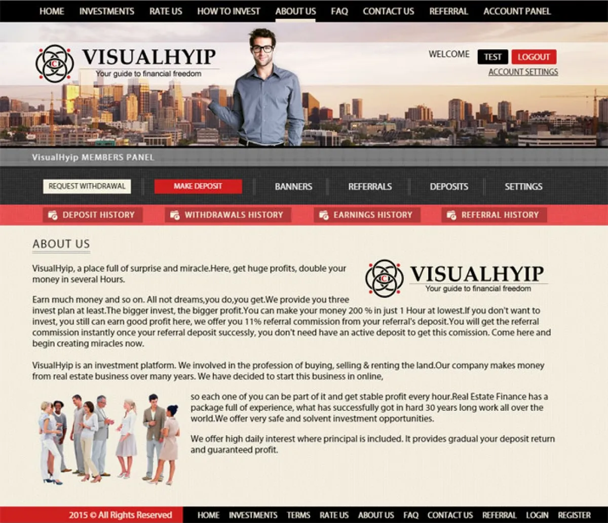 Investment Hyip Template ID - ZVPT1135 demo Page 4