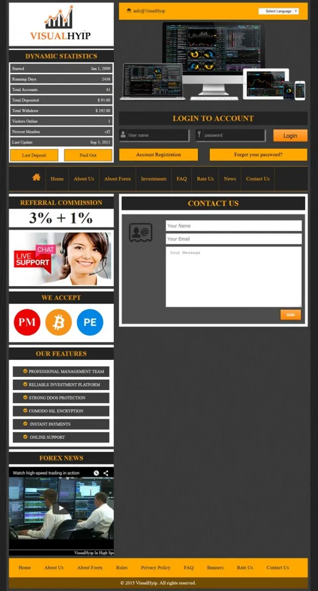 Investment Hyip Template ID - ZVPT1137 demo Page 4