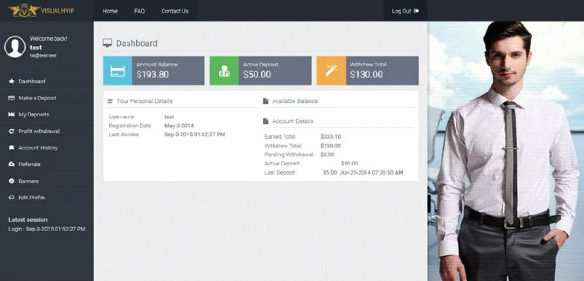 Investment Hyip Template ID - ZVPT1138 demo Page 2
