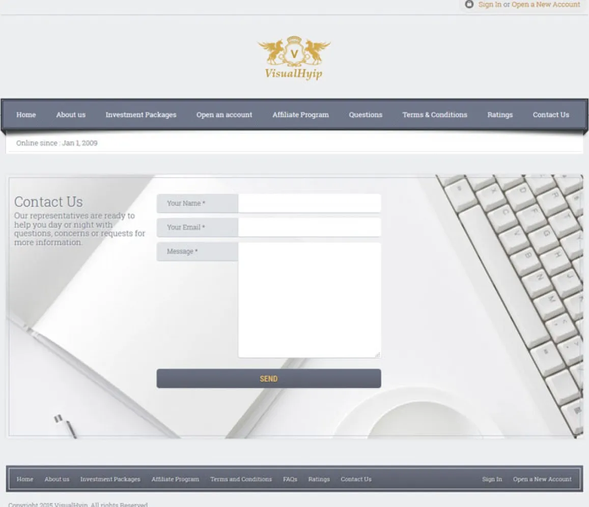 Investment Hyip Template ID - ZVPT1138 demo Page 5