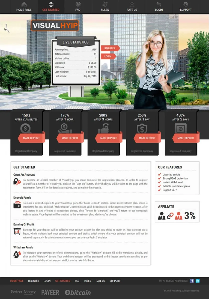 Investment Hyip Template ID - ZVPT1140 demo Page 2