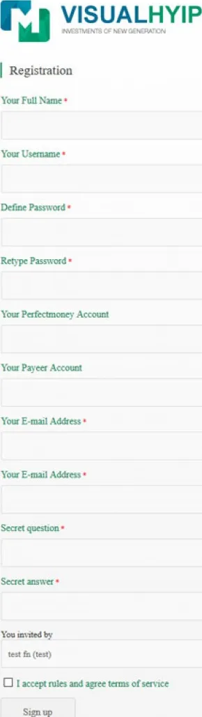 Investment Hyip Template ID - ZVPT1142 Preview