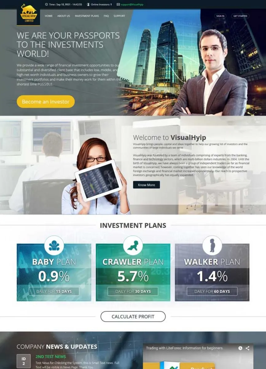 Investment Hyip Template ID - ZVPT1143 demo Page 5