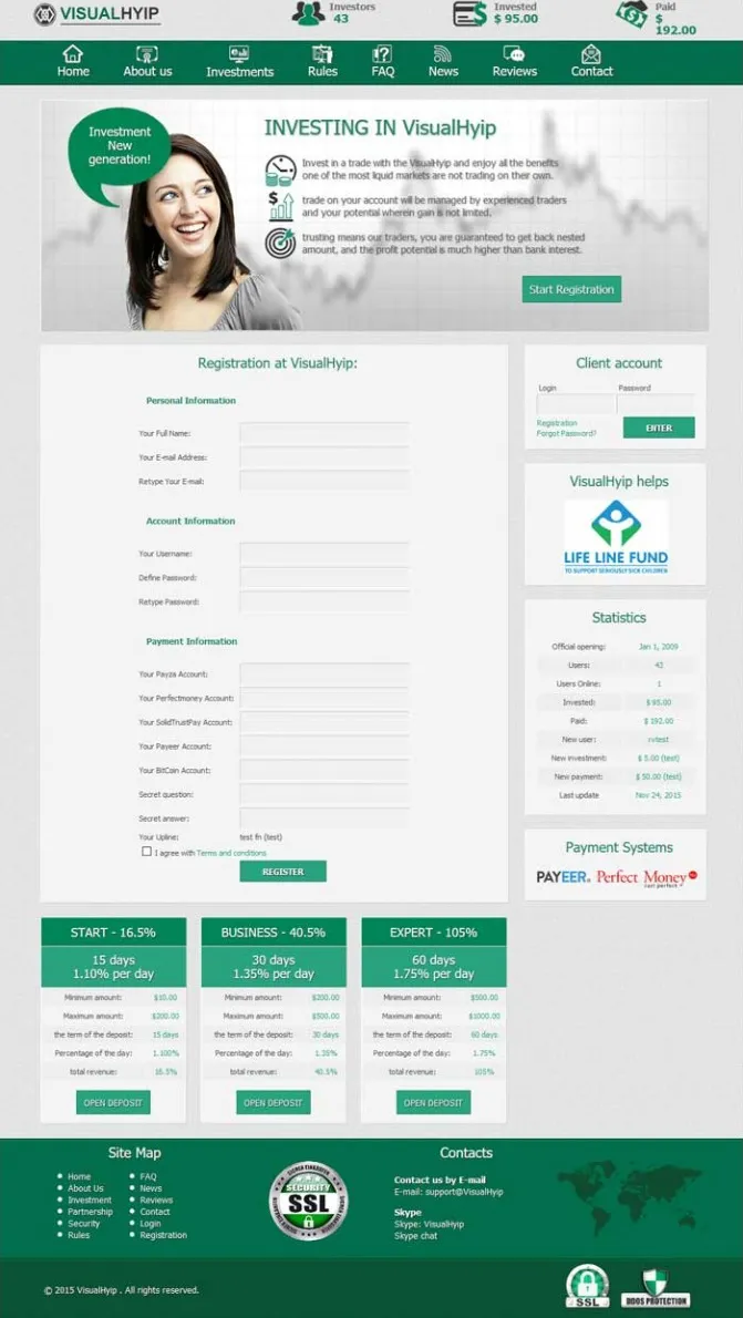 Investment Hyip Template ID - ZVPT1146 demo Page 2