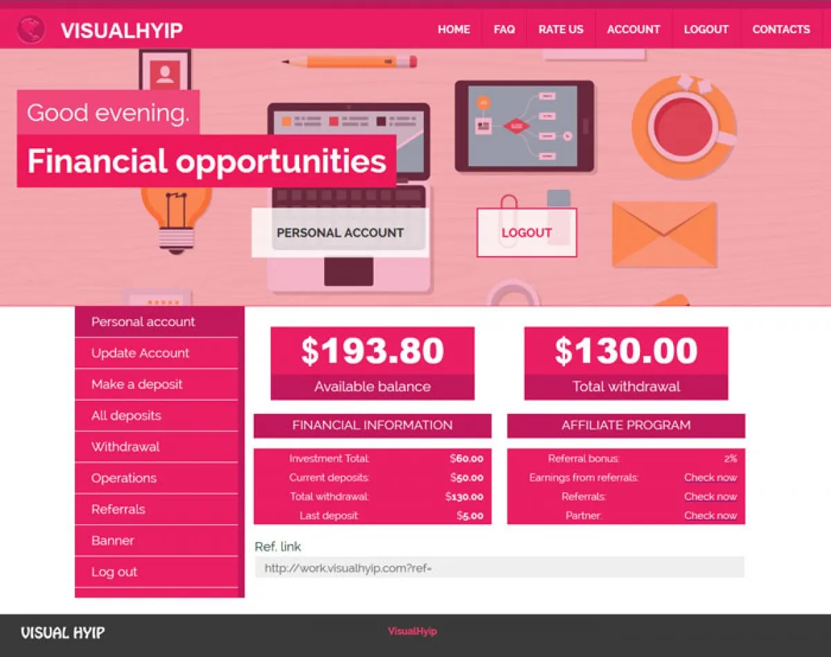 Investment Hyip Template ID - ZVPT1147 demo Page 3
