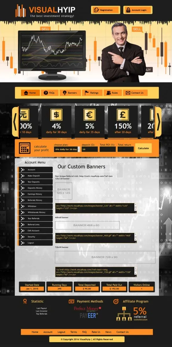 Investment Hyip Template ID - ZVPT1153 demo Page 4