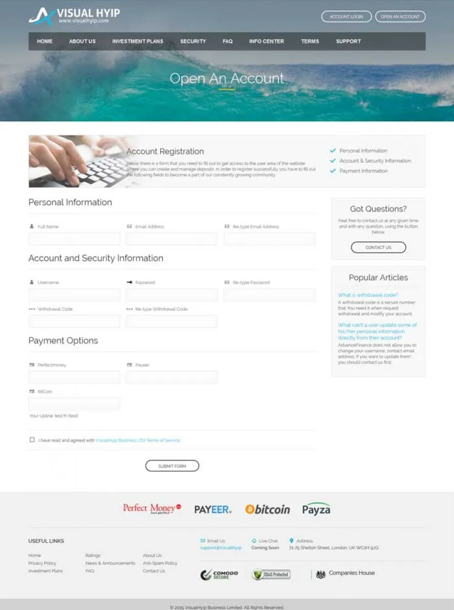 Investment Hyip Template ID - ZVPT1155 demo Page 2