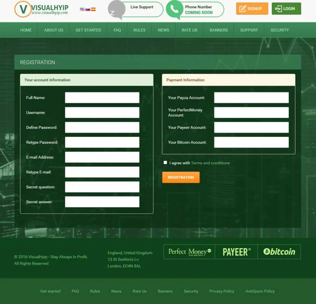 Investment Hyip Template ID - ZVPT1170 demo Page 3